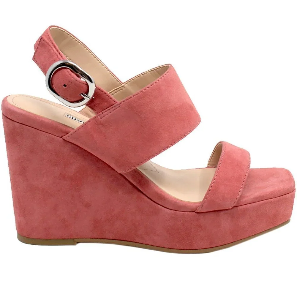 𝅺w381 Charles David Jordan Wedge Shoe 7 M